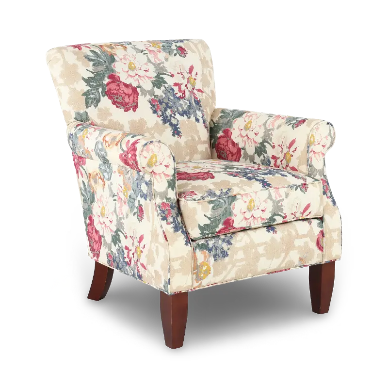 Adam Floral Accent Chair