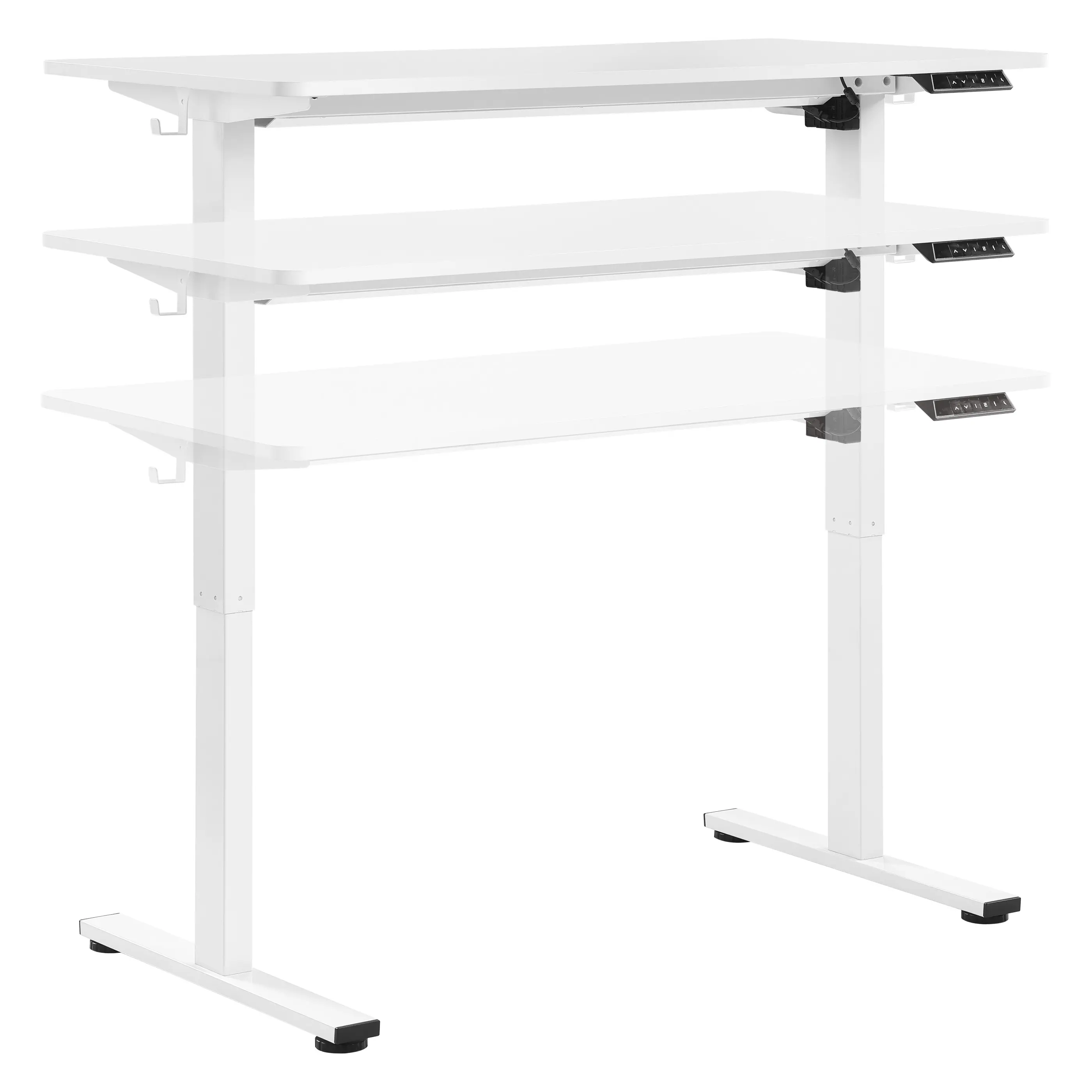 Primo White 48  Sit and Stand Desk-2