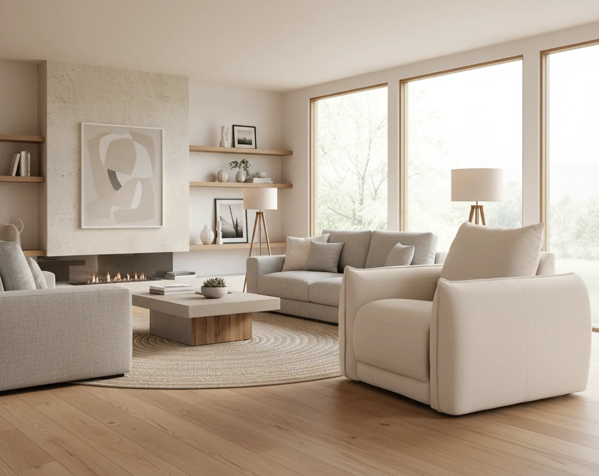 Cambridge Cream Swivel Chair-2