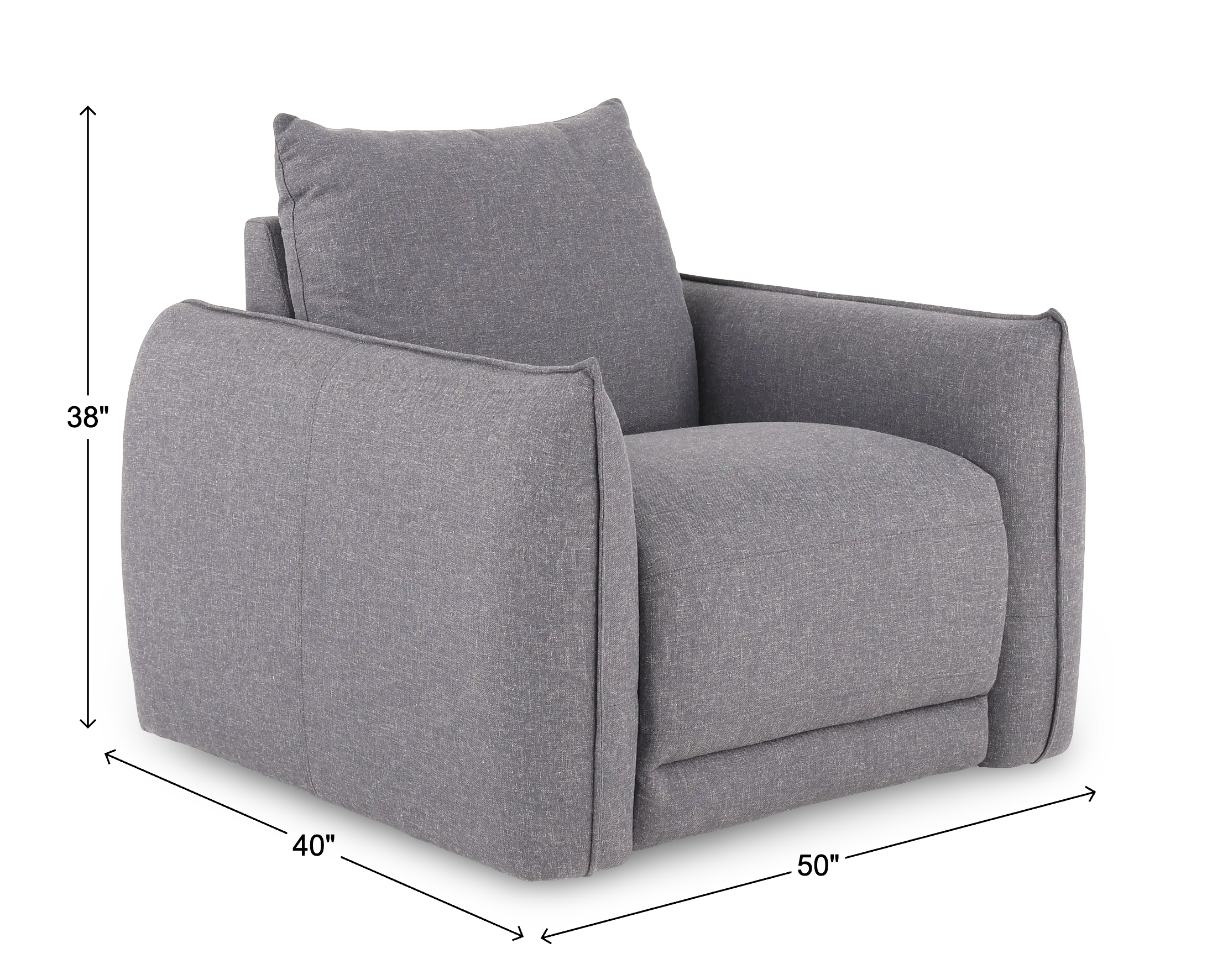 Cambridge Blue-Gray Swivel Chair-3