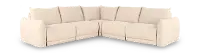 Cambridge Cream 5 Piece Power Reclining Sectional