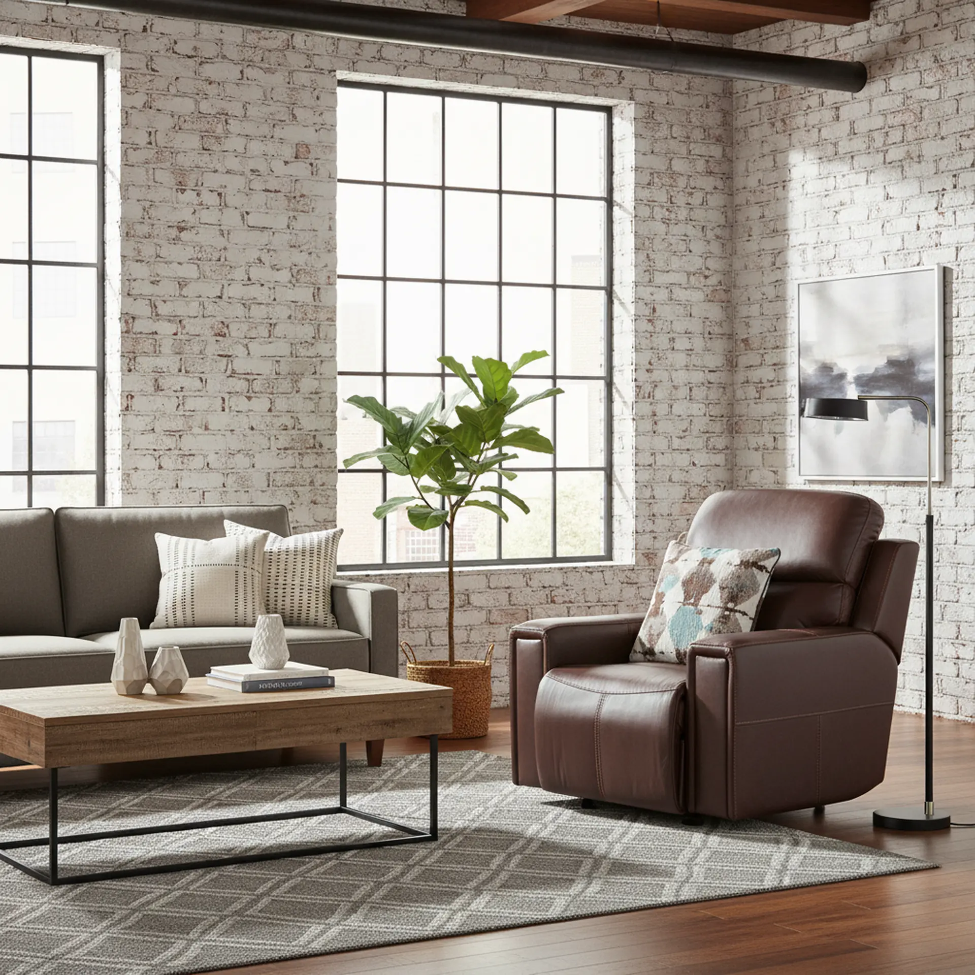 63150-7/1286-09/3086-09 Arezzo Chocolate Brown Leather Power Recliner-11