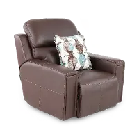 63150-7/1286-09/3086-09 Arezzo Chocolate Brown Leather Power Recliner
