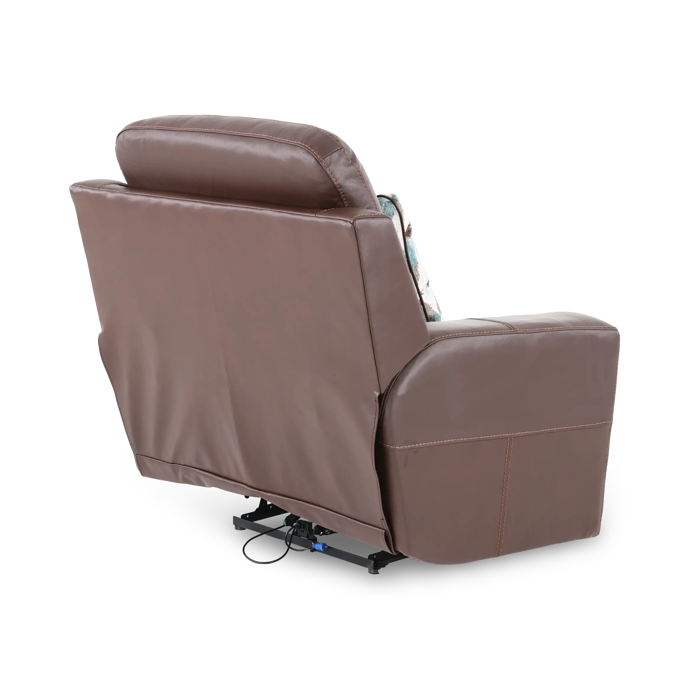63150-7/1286-09/3086-09 Arezzo Chocolate Brown Leather Power Recliner-6