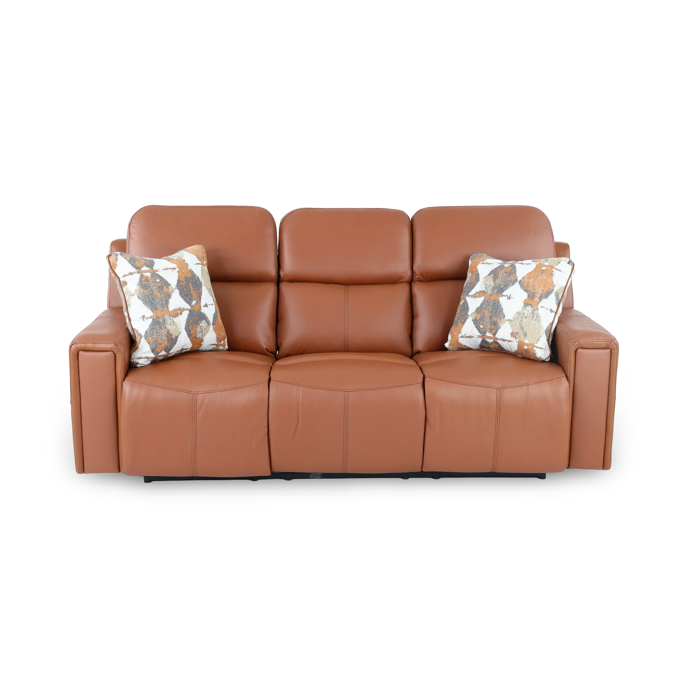 63151/1286-26/3086-26 Arezzo Whiskey Brown Leather Power Reclining Sofa-1