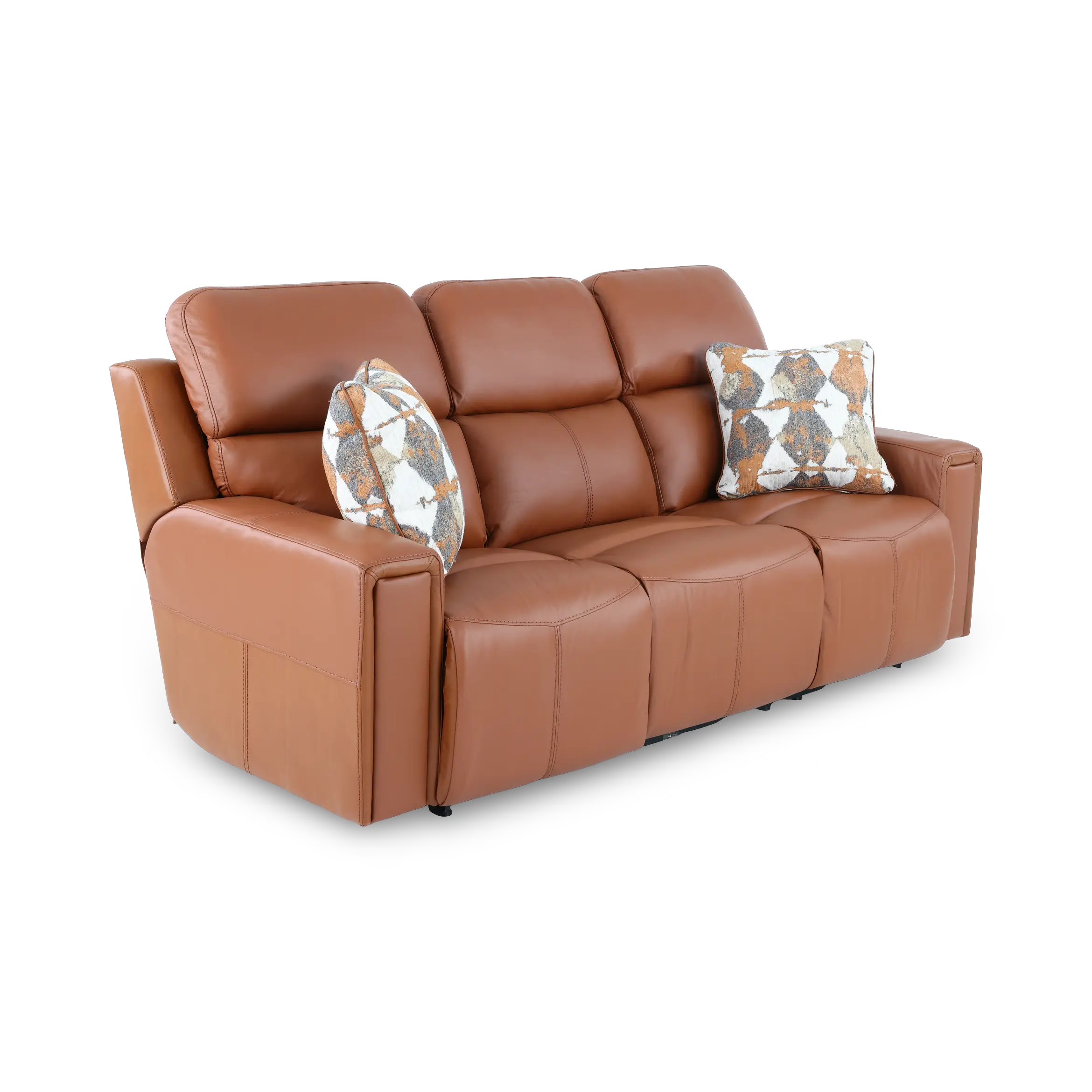 63151/1286-26/3086-26 Arezzo Whiskey Brown Leather Power Reclining Sofa-4