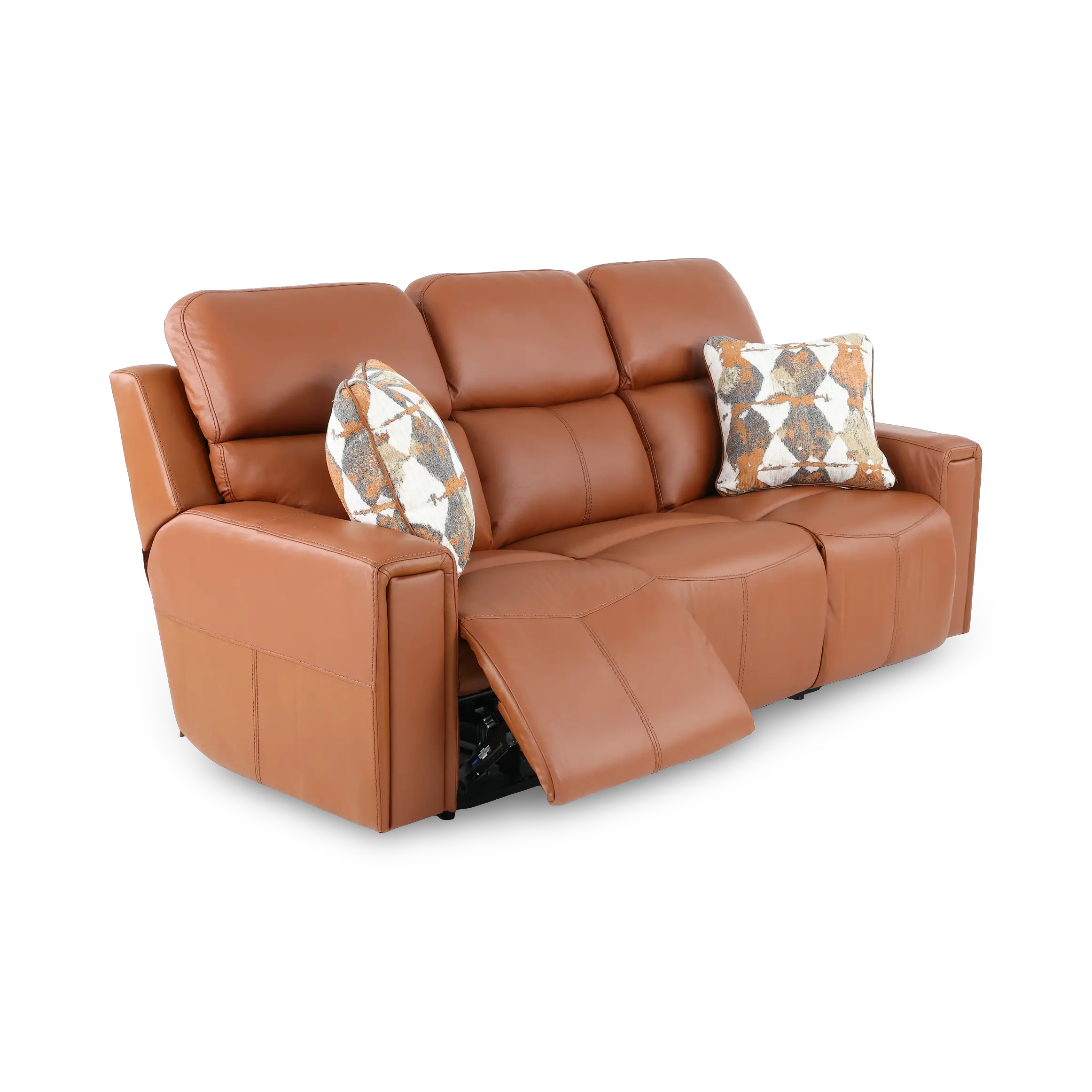 63151/1286-26/3086-26 Arezzo Whiskey Brown Leather Power Reclining Sofa-5