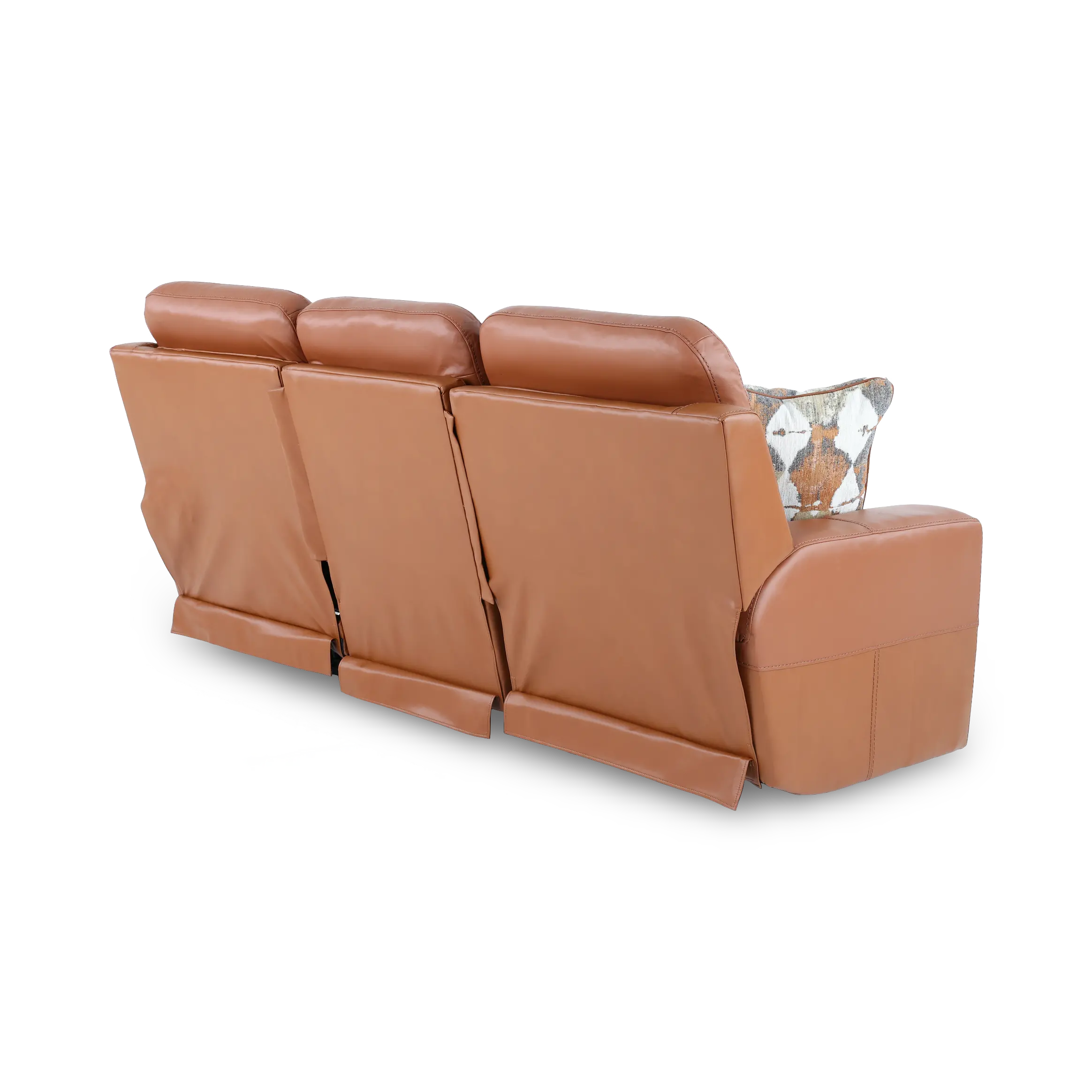 63151/1286-26/3086-26 Arezzo Whiskey Brown Leather Power Reclining Sofa-6