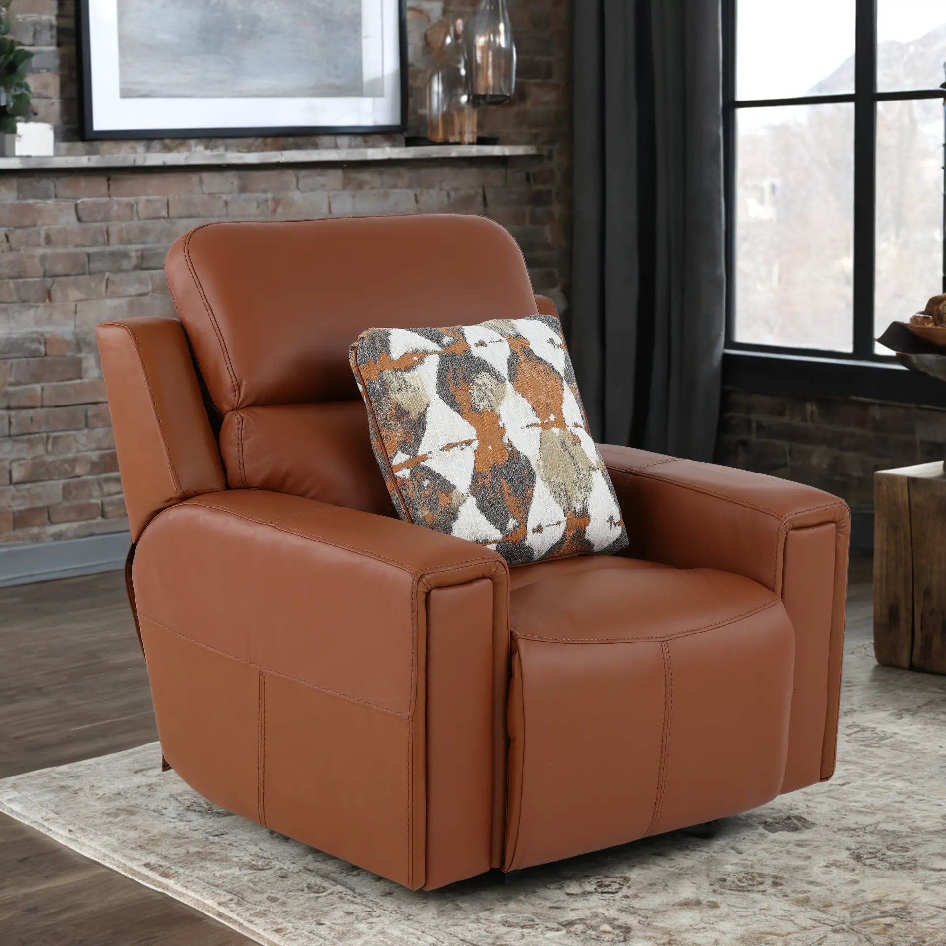 63150-7/1286-26/3086-26 Arezzo Whiskey Brown Leather Power Recliner-12