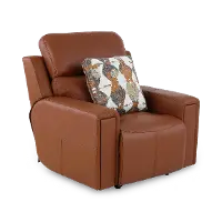 63150-7/1286-26/3086-26 Arezzo Whiskey Brown Leather Power Recliner