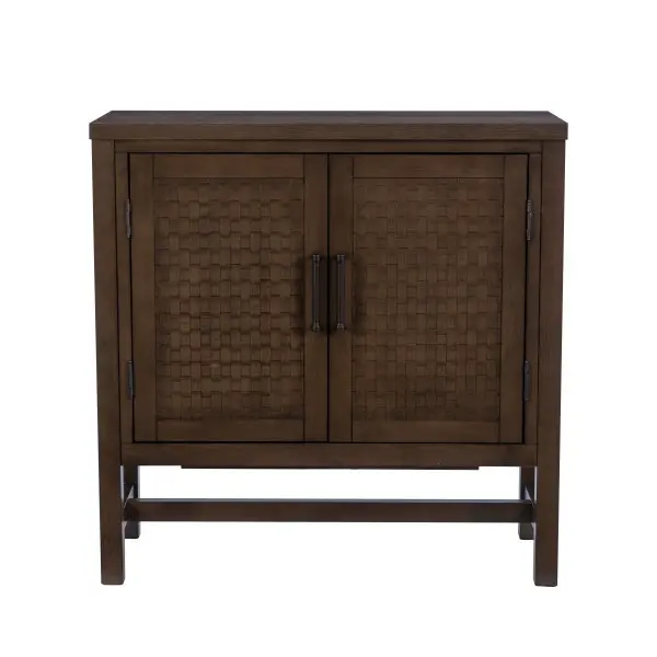 Dark Brown Accent Cabinet-1