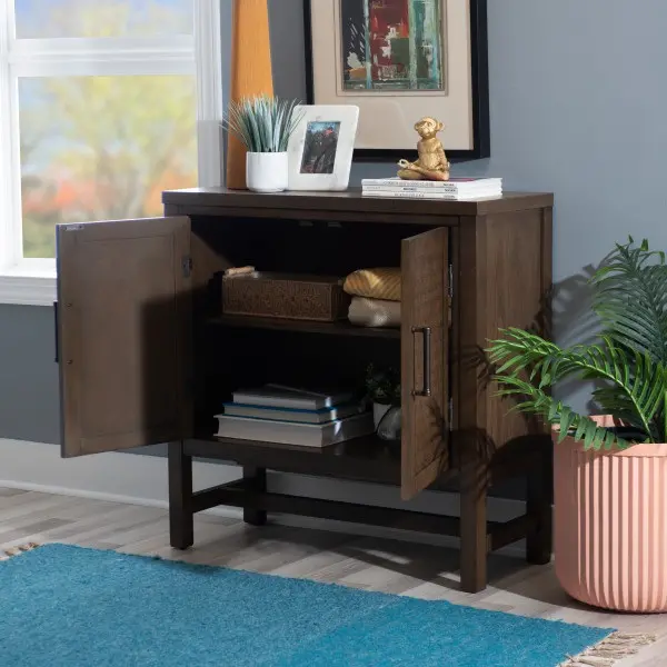 Dark Brown Accent Cabinet-2