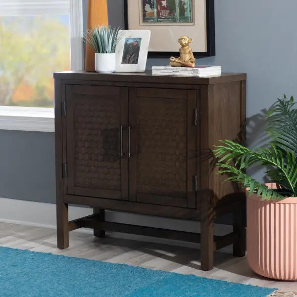 Dark Brown Accent Cabinet-7