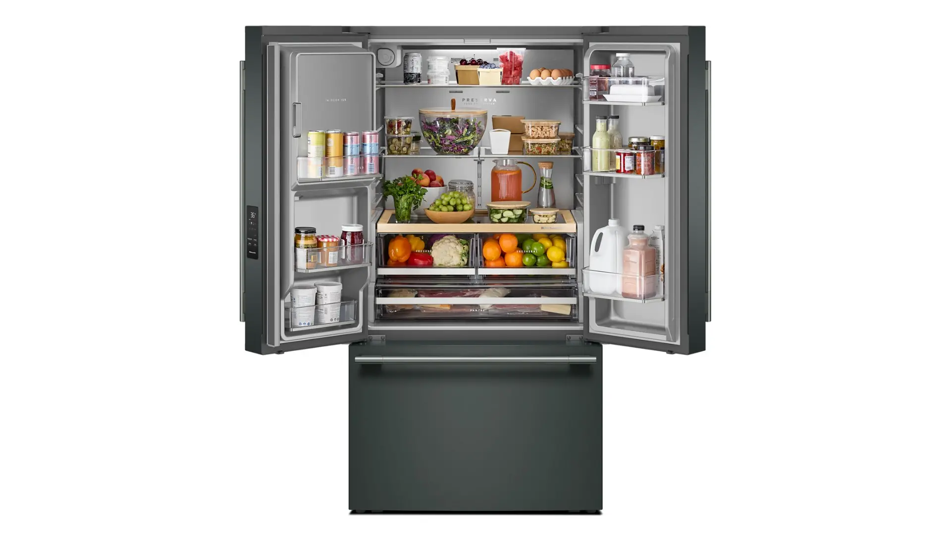 KRFF436SJP KitchenAid 30 Cu Ft French Door Refrigerator - Juniper Green-2