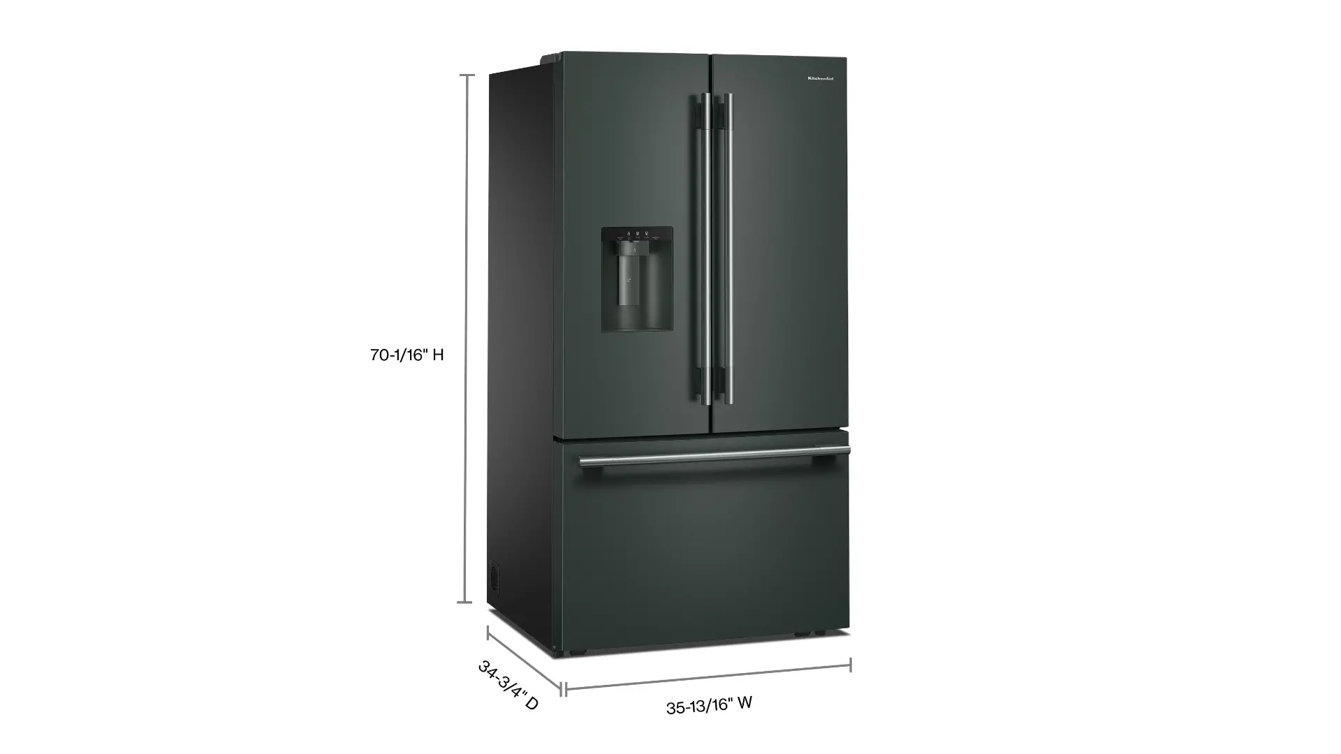 KRFF436SJP KitchenAid 30 Cu Ft French Door Refrigerator - Juniper Green-3