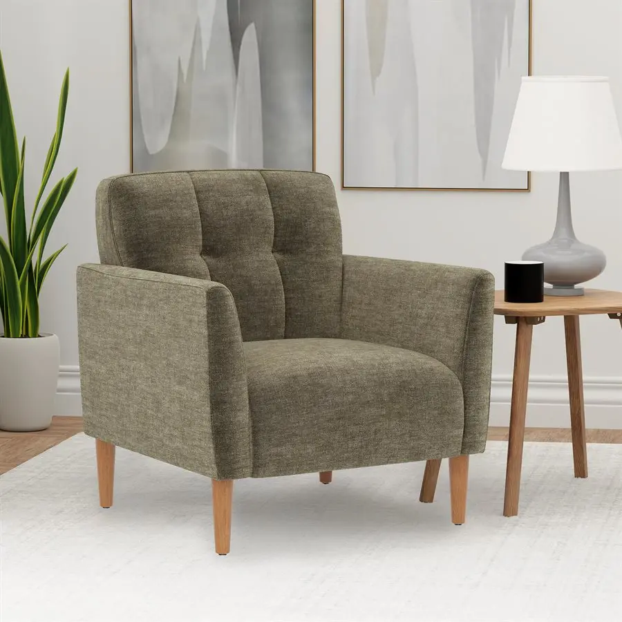 Jonah Green Chenille Accent Chair-10