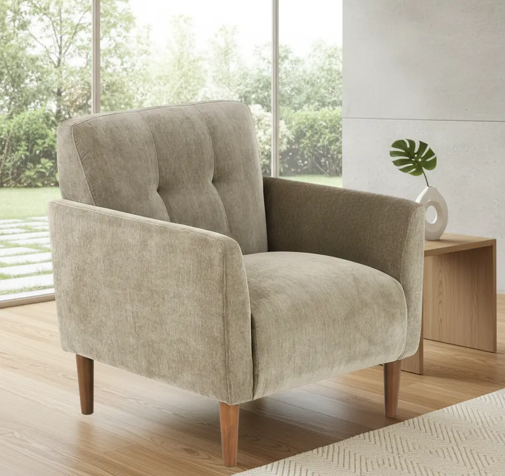 Jonah Green Chenille Accent Chair-2