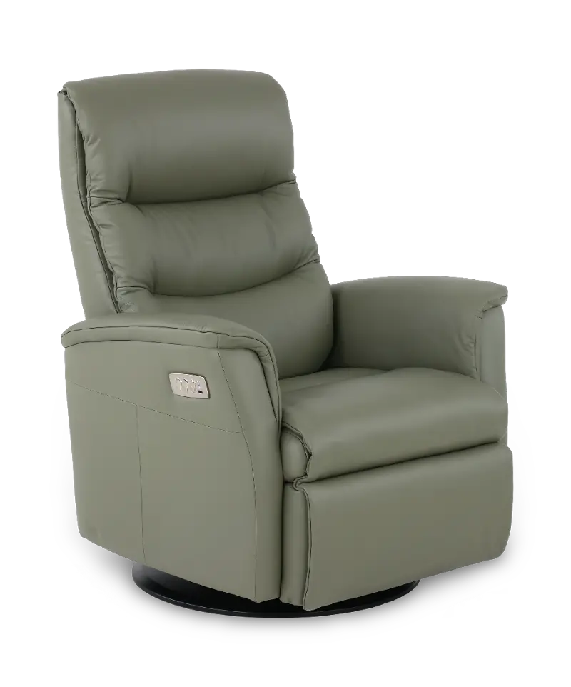Liberty Moss Green Large Power Glider Recliner