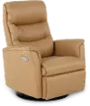 Liberty Camel Brown Large Leather Power Glider Recliner