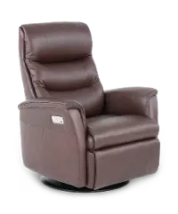 Liberty Mocha Brown Large Power Glider Recliner