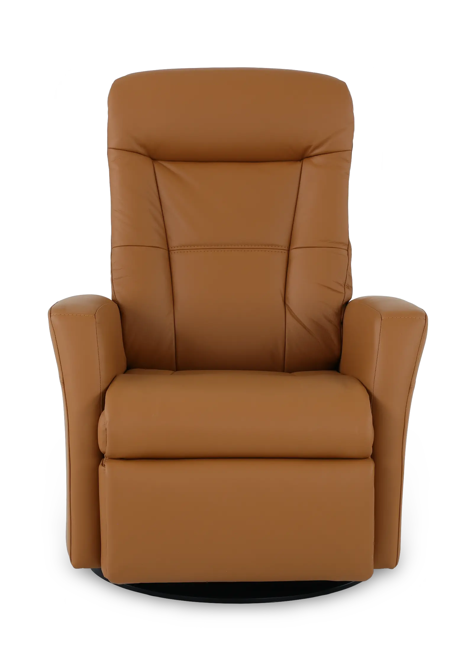 Grove Straw Standard Leather Swivel Glider Power Recliner with Adjustable Headrest-4