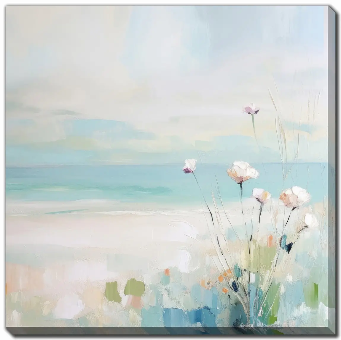 Blue Abstracted Waters I Wall Art-1