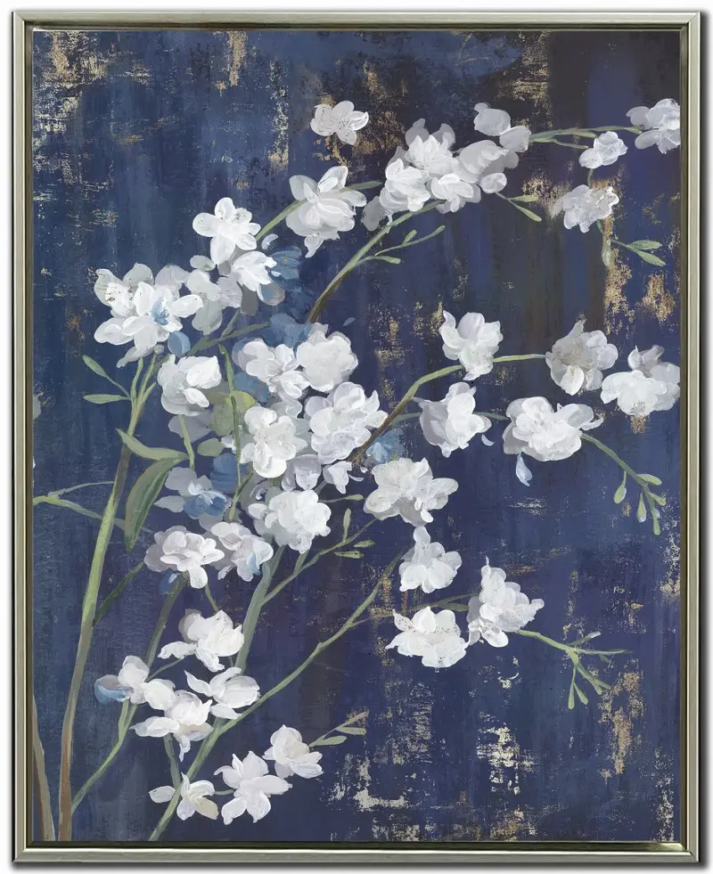 Navy Blossoms II Wall Art