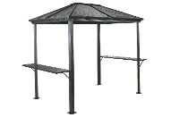 Sojag Ventura Dark Gray BBQ Gazebo