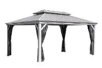 Sojag Monaco 12 x 14 Black Gazebo