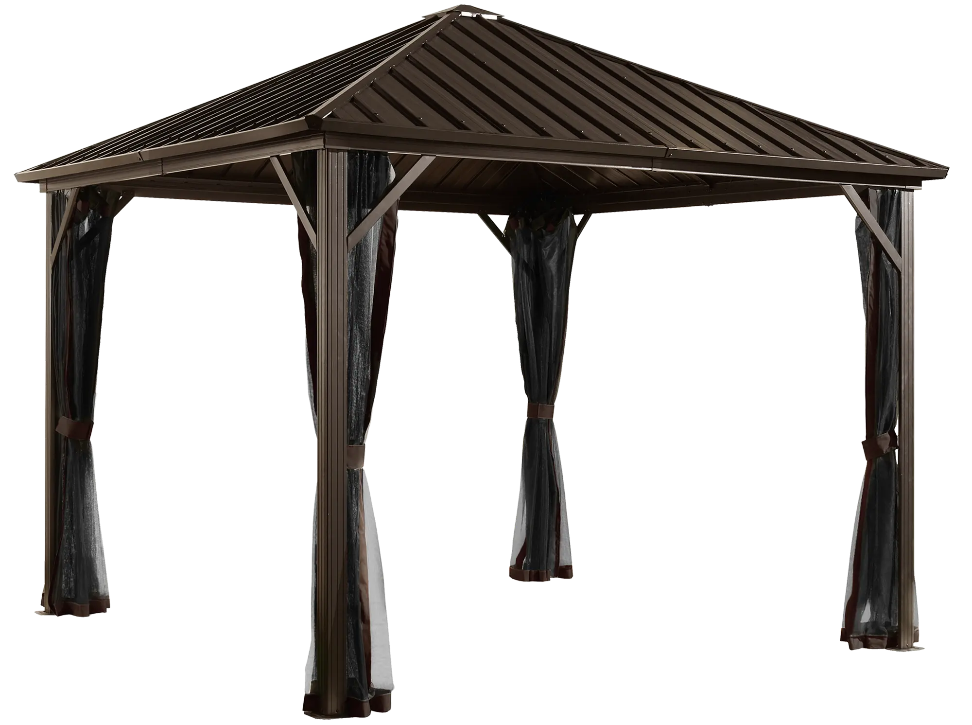 Sojag Dakota 10' Dark Brown Gazebo-1