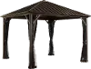 Sojag Dakota 10' Dark Brown Gazebo