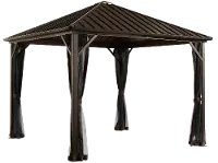 Sojag Dakota 10' Dark Brown Gazebo