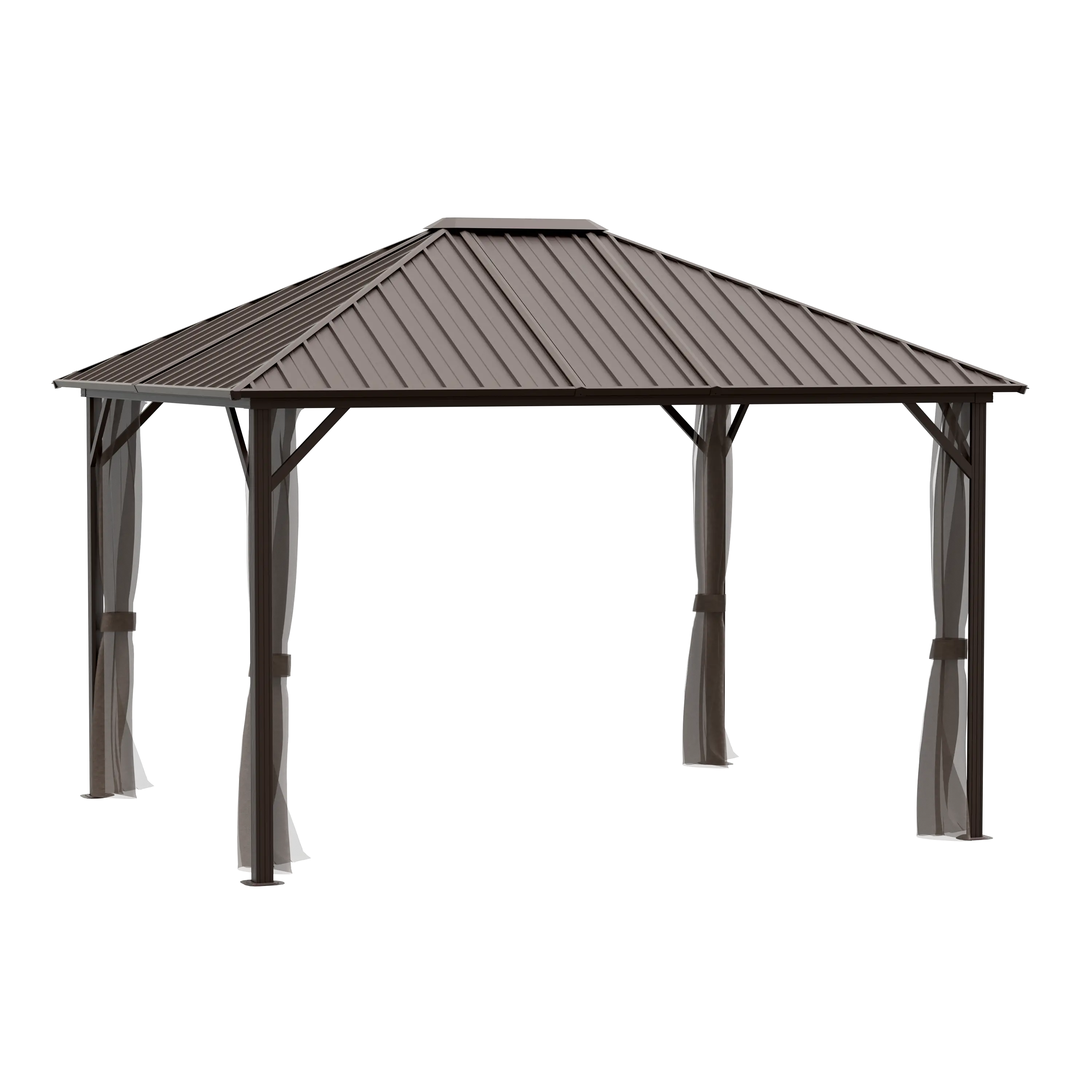Sojag Dakota 10 x 12 Dark Brown Gazebo-1