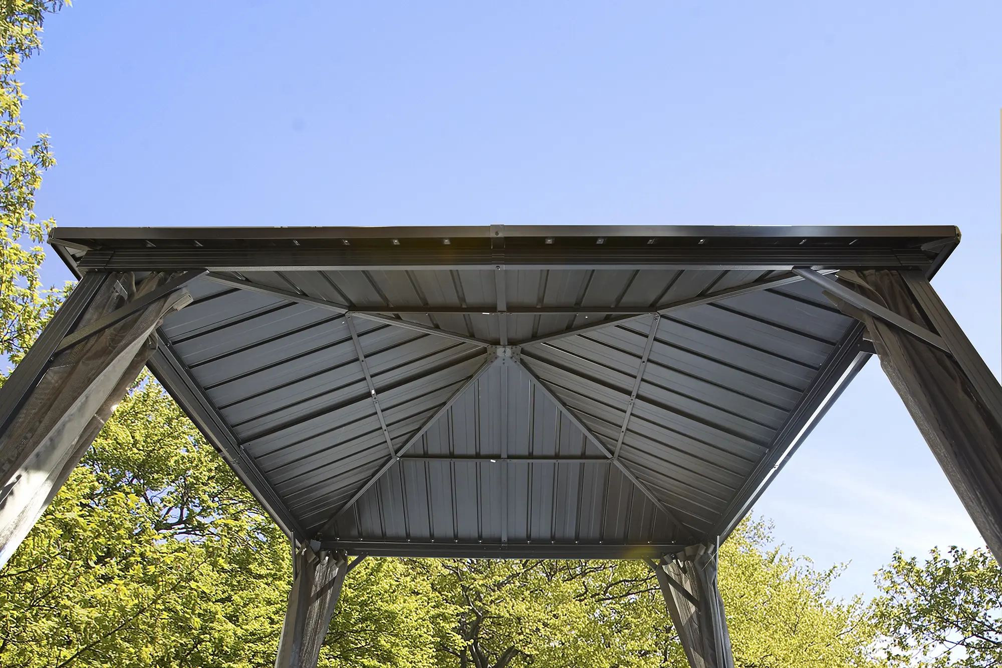 Sojag Dakota 10 x 12 Dark Brown Gazebo-4