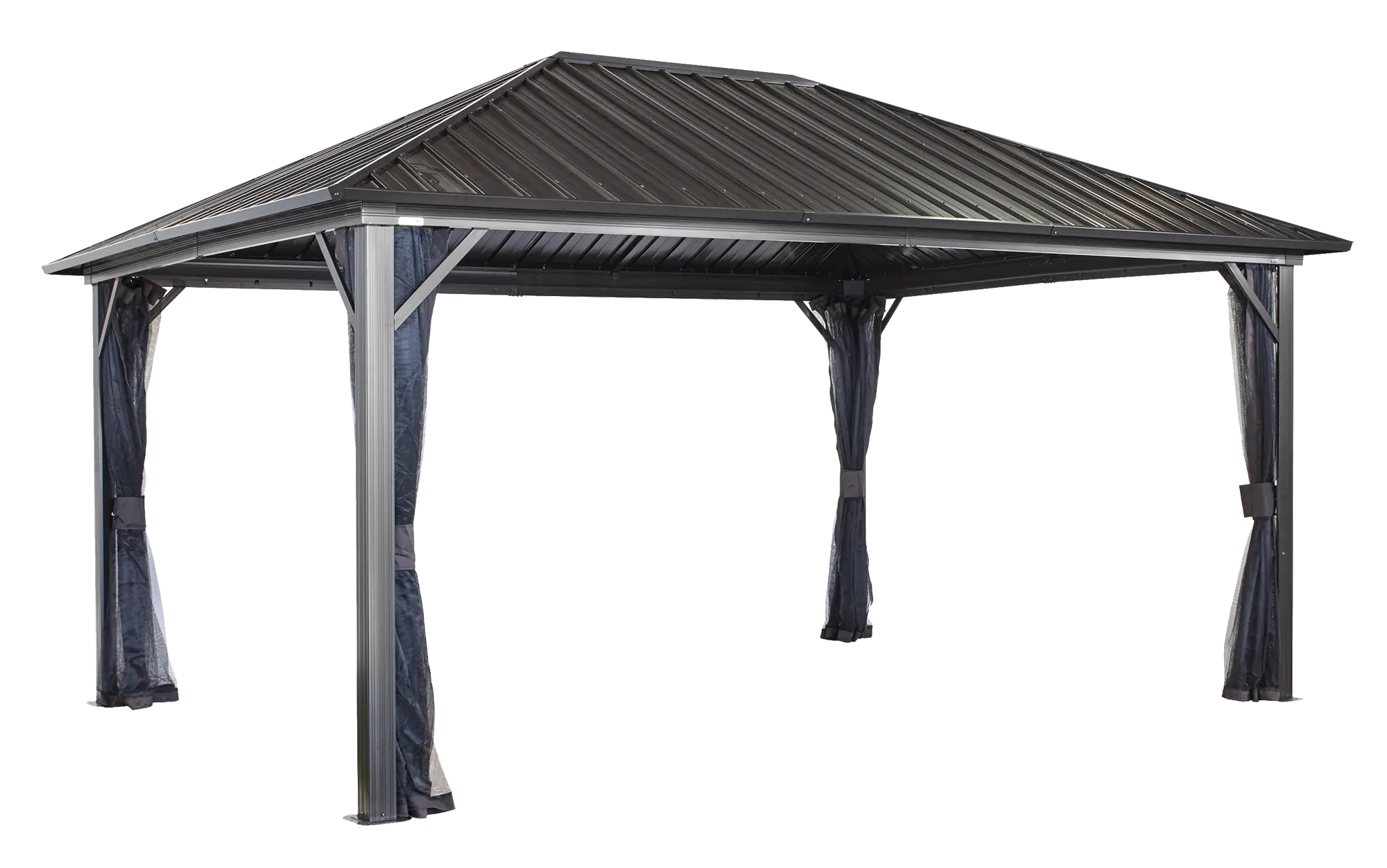 Sojag Genova 12 x 16 Dark Brown Gazebo | RC Willey
