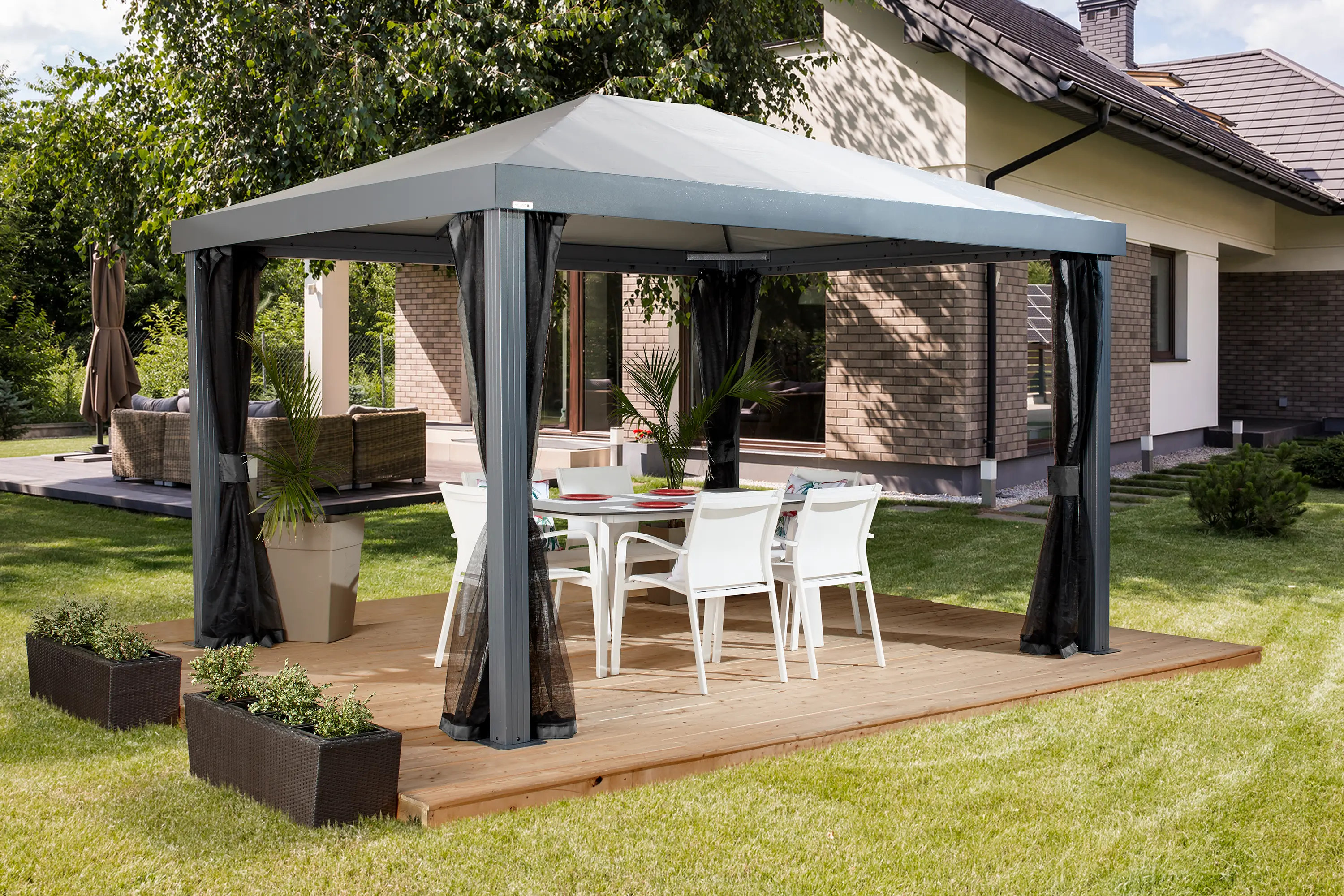 Sojag Monteserra 10 x 12 Ft Gray Gazebo-2