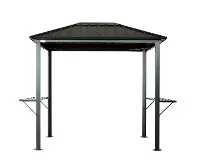Sojag Dakota 6 x 8 Black BBQ Gazebo