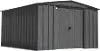 Arrow Classic 10 x 14 Charcoal Steel Storage Shed