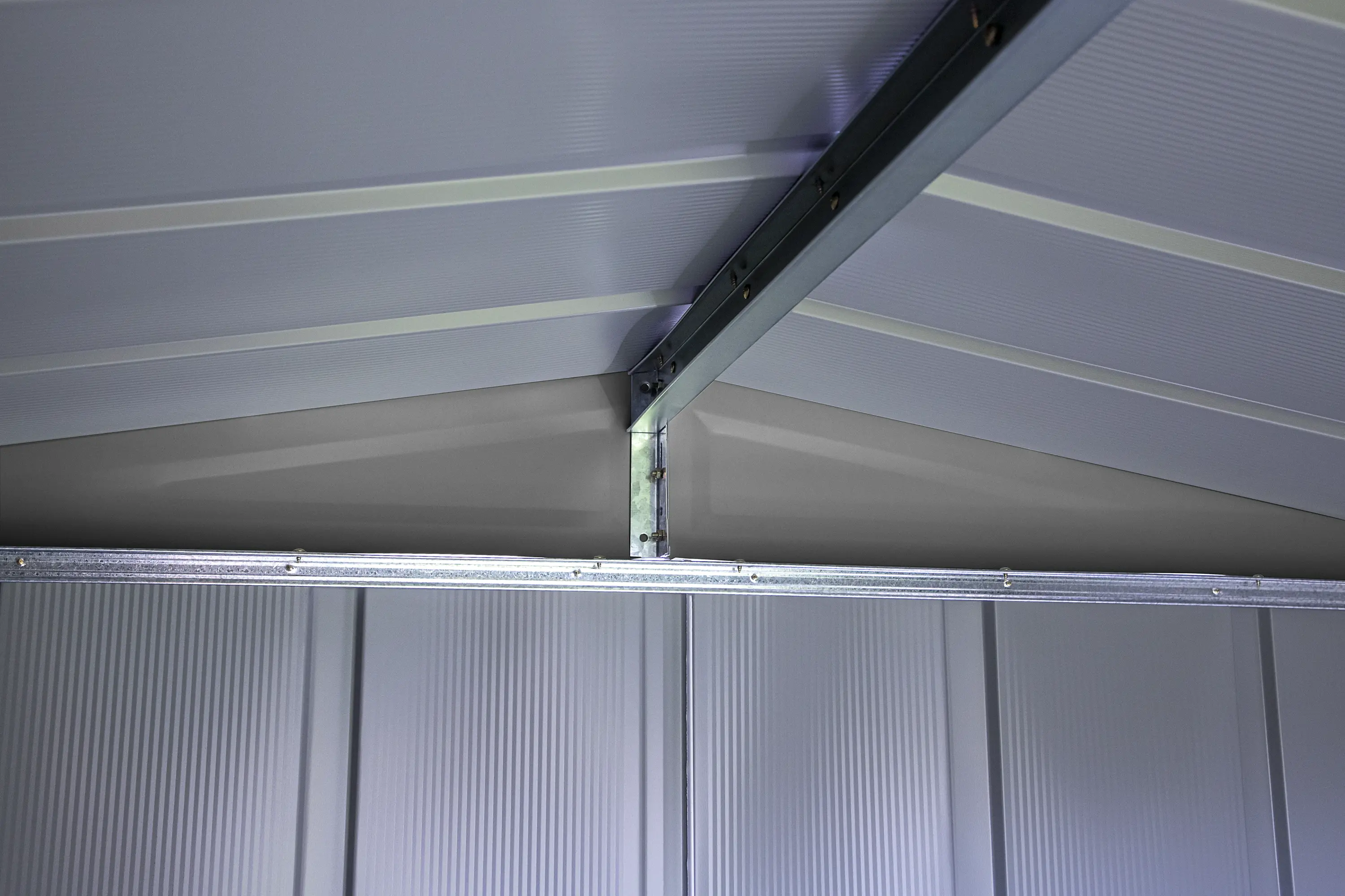 Arrow Classic 10 x 14 Charcoal Steel Storage Shed-5