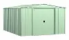 Arrow Classic 10 x 14 Sage Green Storage Shed