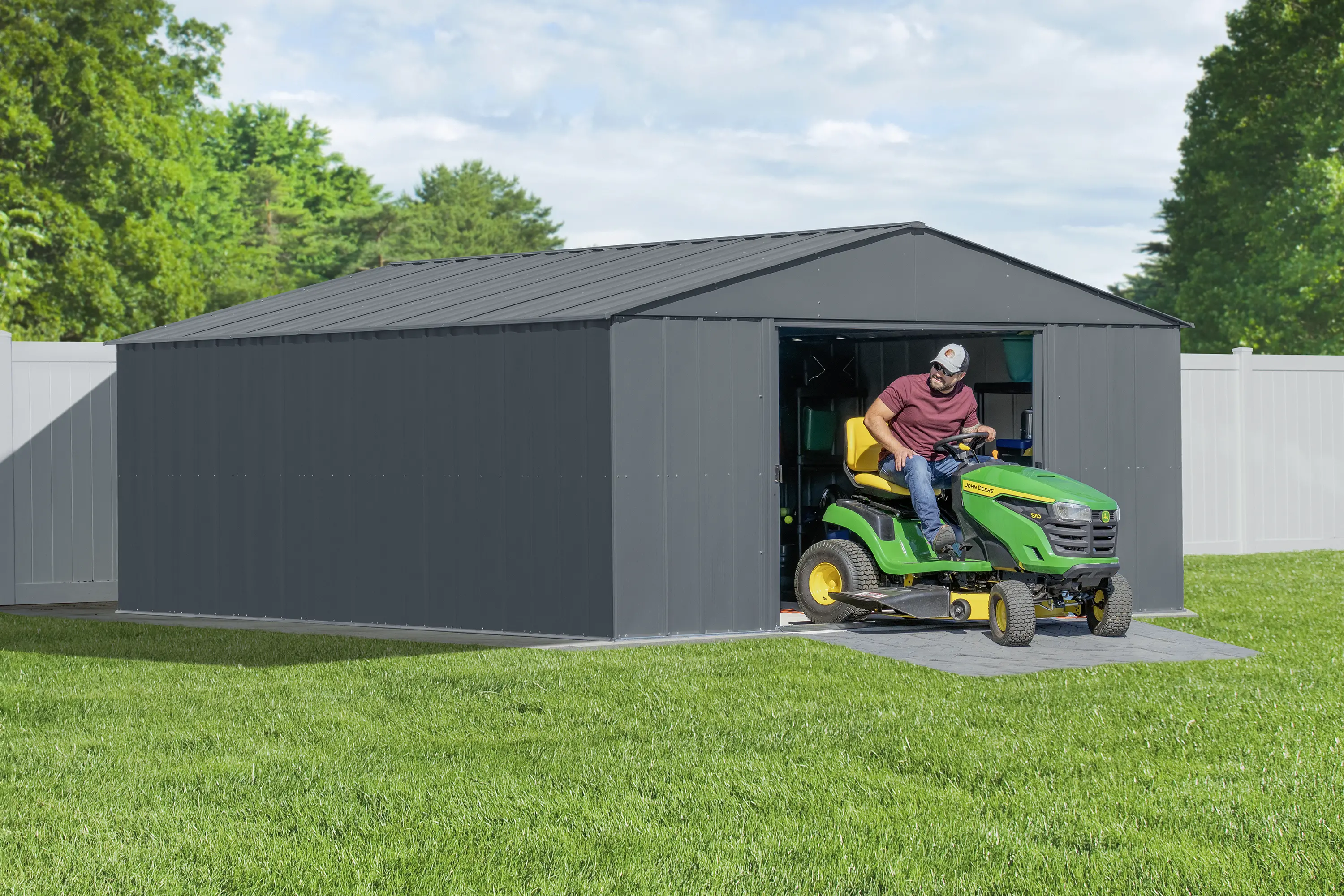 Arrow Classic 14 x 17 Charcoal Storage Shed-2
