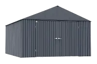 Arrow Elite 12 x 16 Anthracite Steel Storage Shed