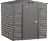 Arrow Select 6 x 7 Gray Storage Shed