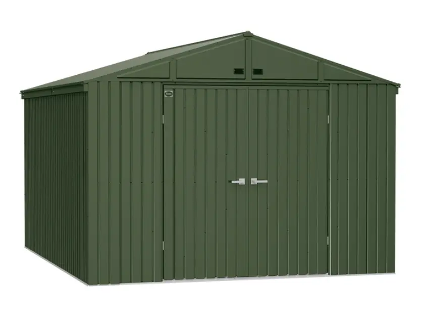 Scotts 10 x 12 Green Metal Storage Shed-1