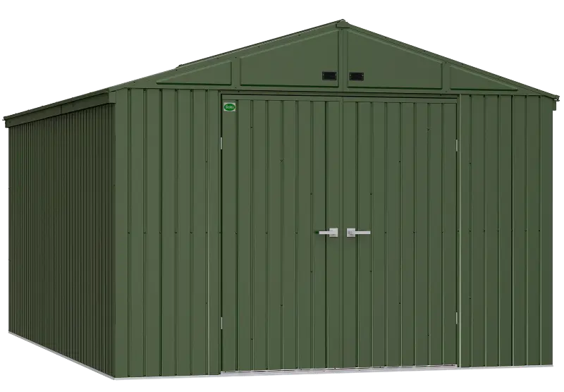 Scotts 10 x 14 Green Metal Storage Shed
