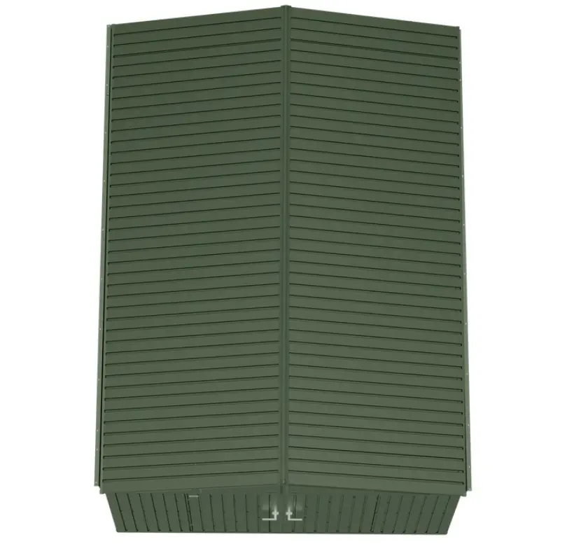 Scotts 10 x 14 Green Metal Storage Shed-8