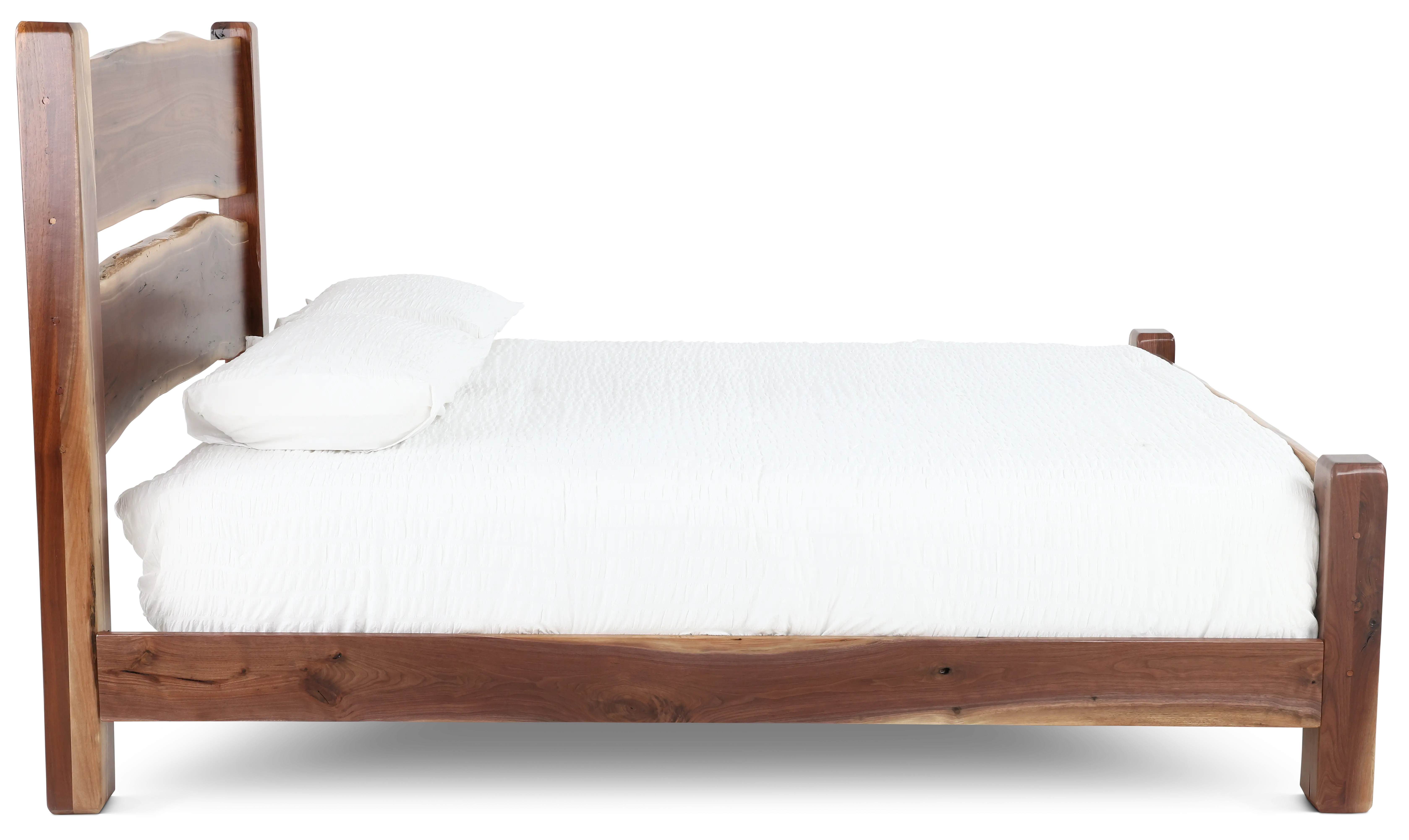 Live Edge Walnut Queen Bed-5