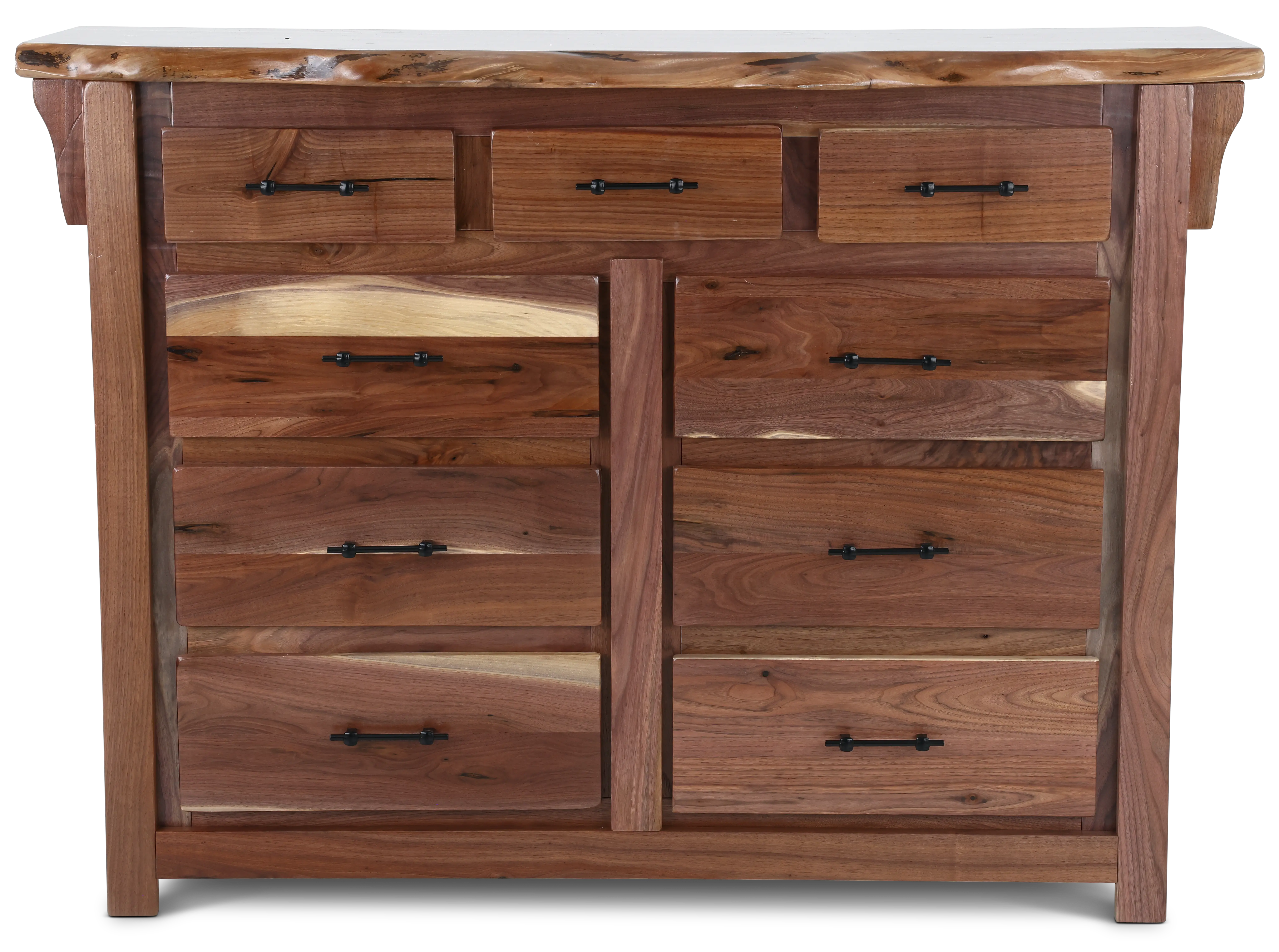 Live Edge Walnut Dresser-1