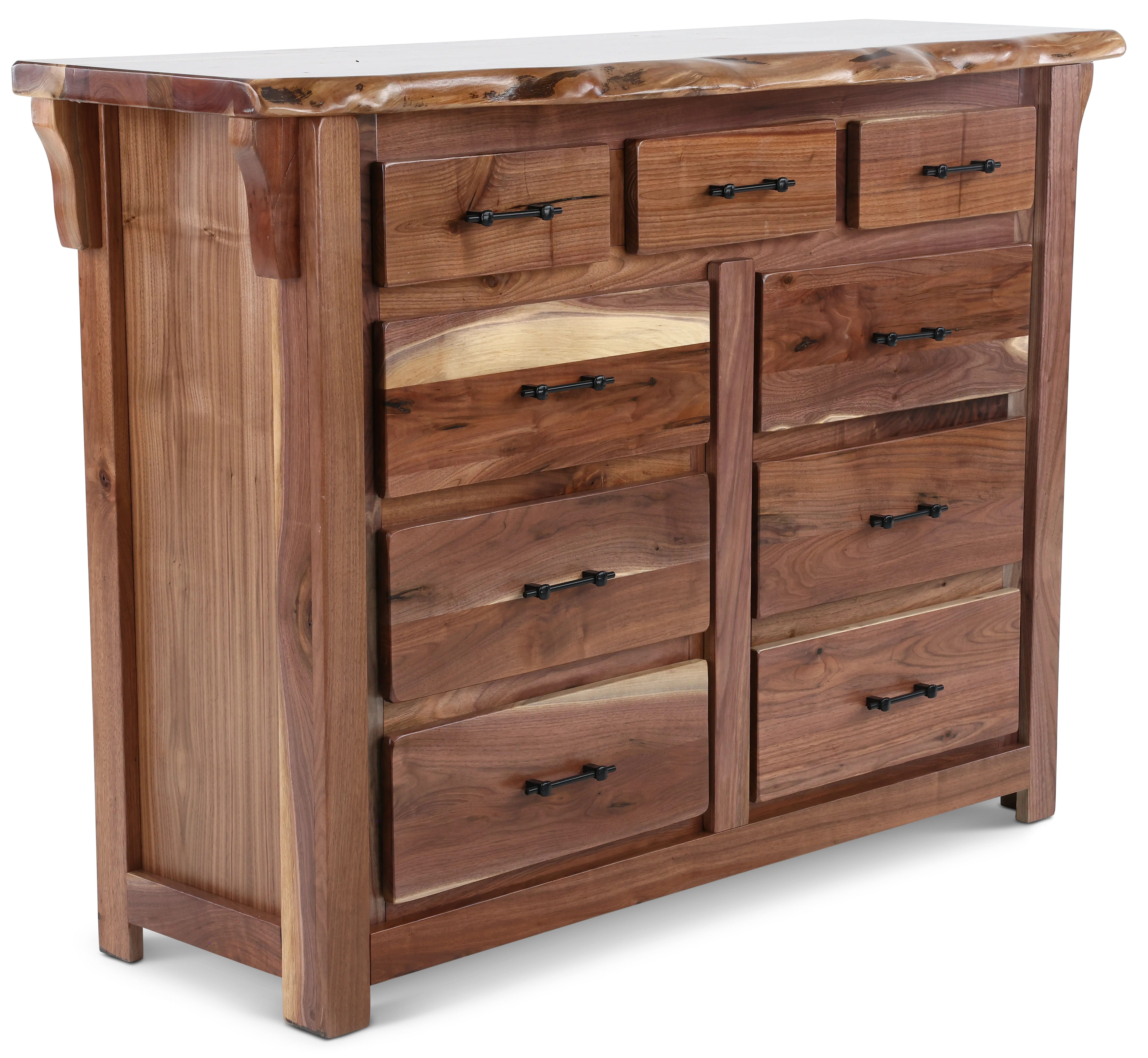 Live Edge Walnut Dresser-4