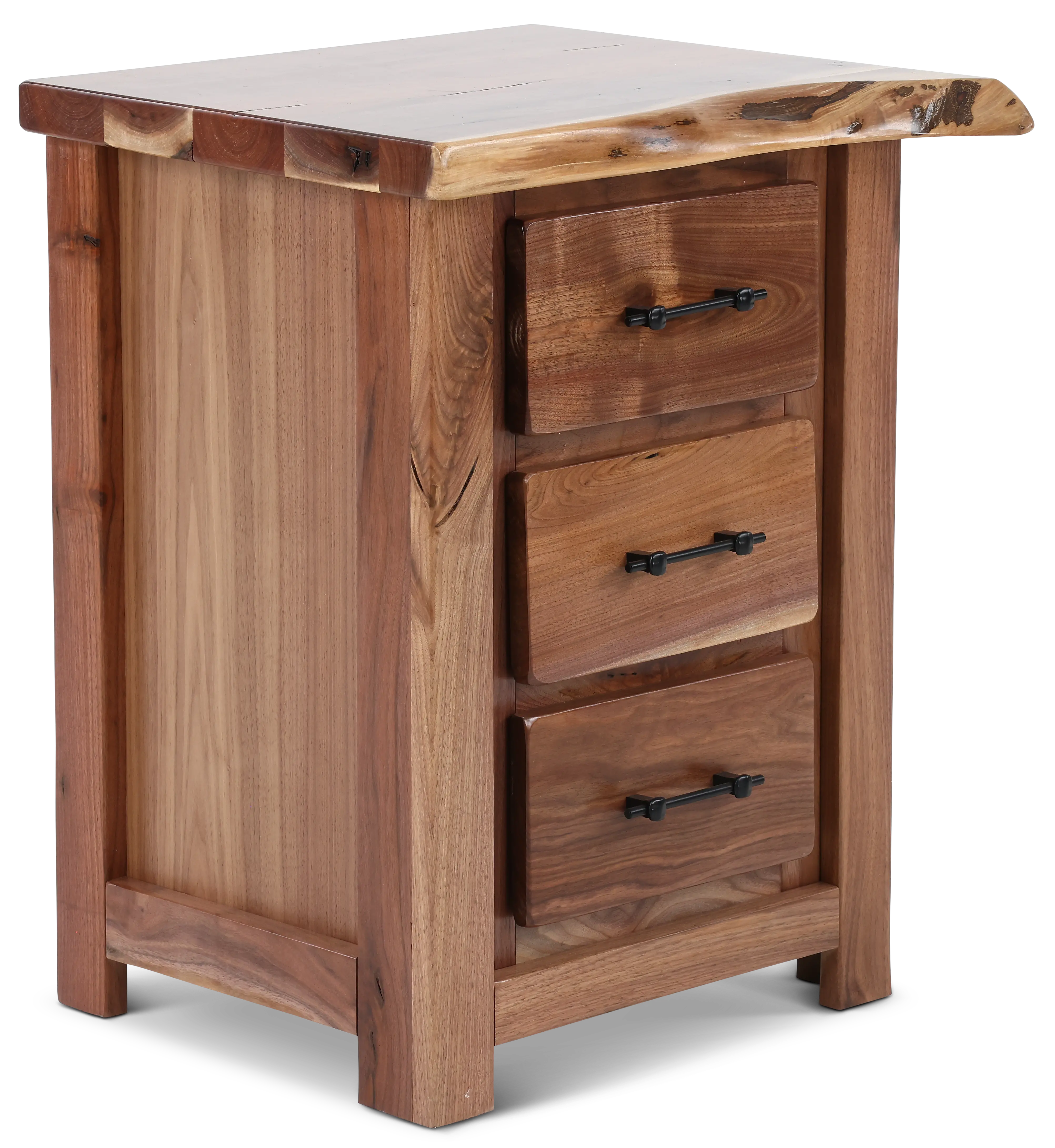 Live Edge Walnut Nightstand-4